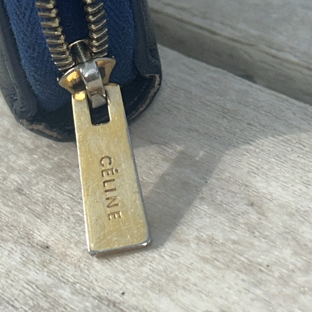 Celine Large Zip Around Multifunction Bicolor Lea… - image 3